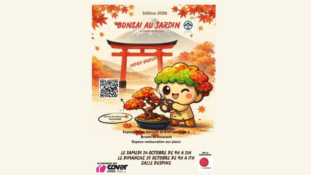 Cérémonie du thé Brison-Saint-Innocent - Affiche Bonsai au Jardin 2026